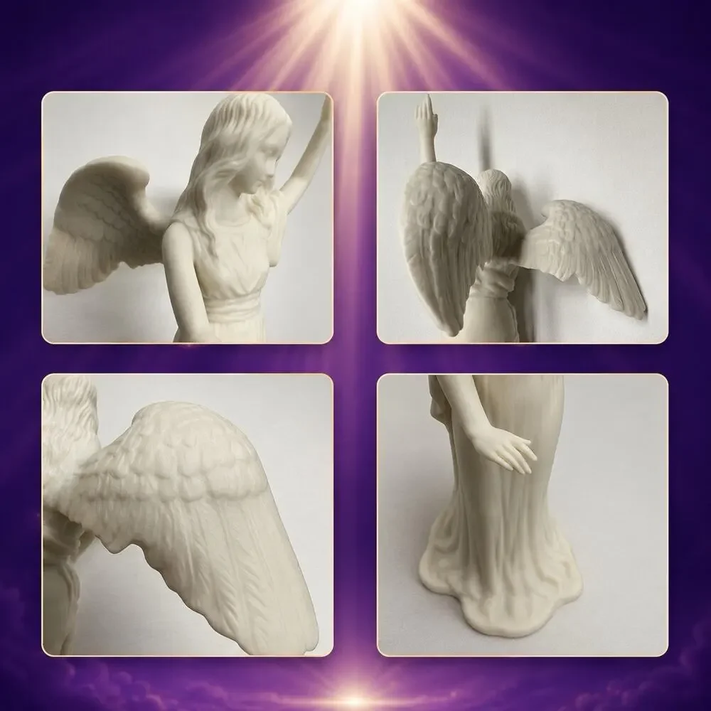 Angel Boehm The First Noel White Bisque Porcelain Christian Nativity Christmas